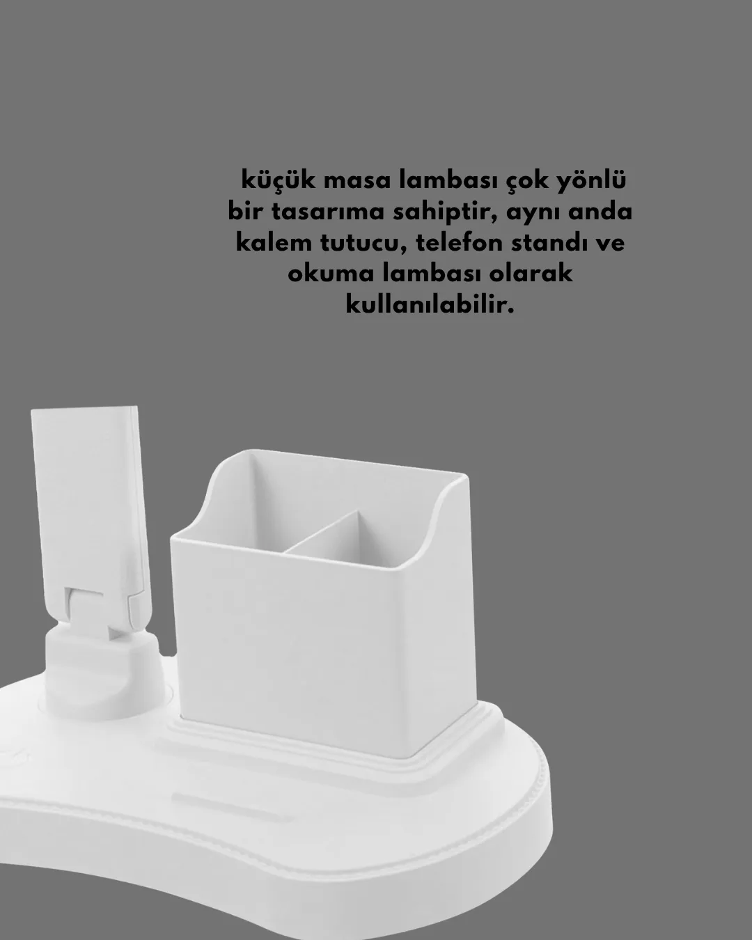 Ayarlanabilir Açıya Sahip Masa Lambası | Kademeli Işık Seviyesi, Modern ve Kompakt Tasarım