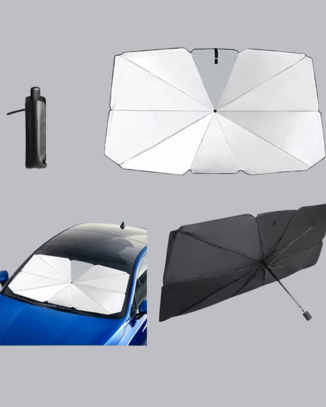 Katlanabilir Oto Güneşlik - 125x65 cm