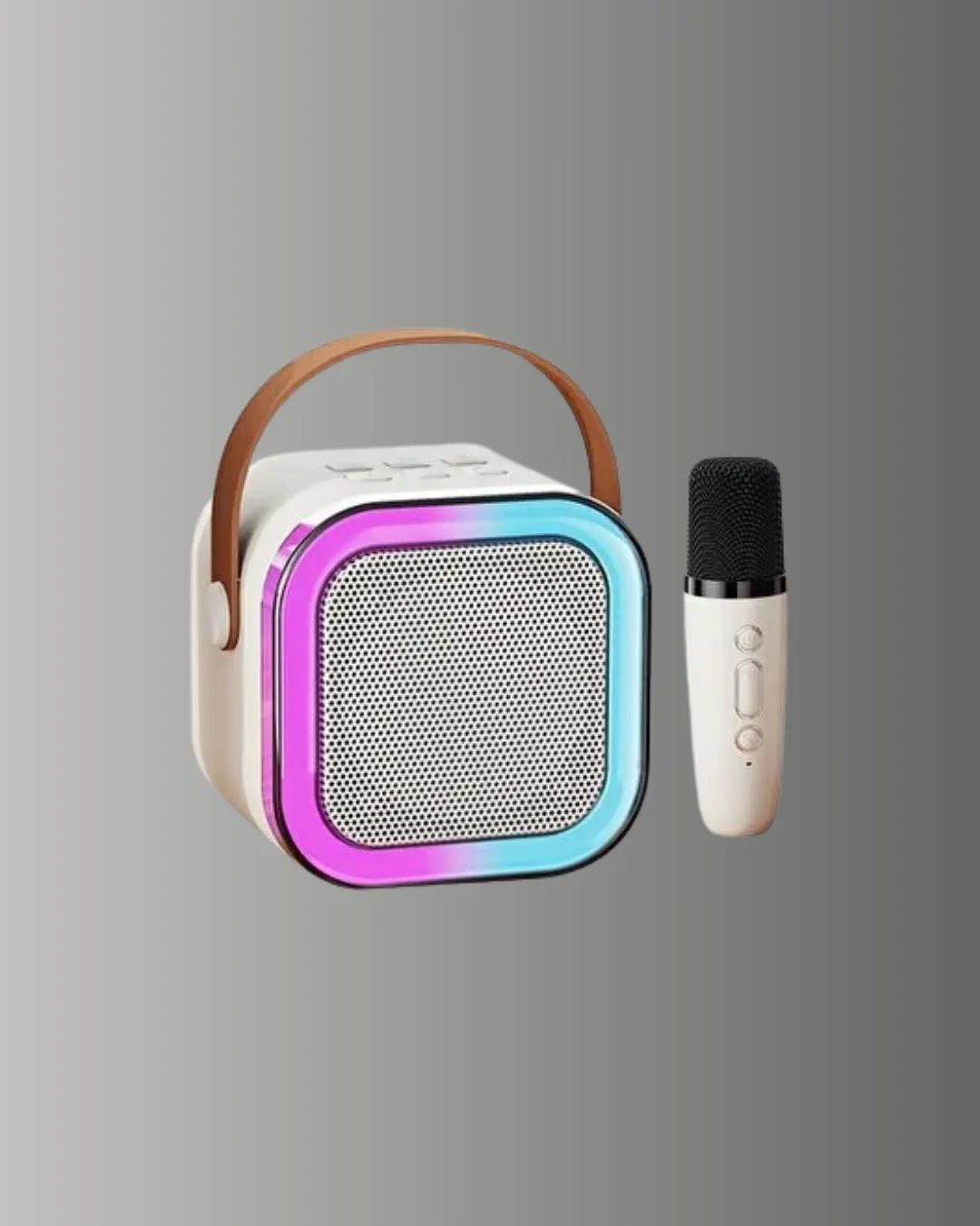 Kablosuz Karaoke Mikrofon Hoparlör Seti Güçlü Ses Çıkışı