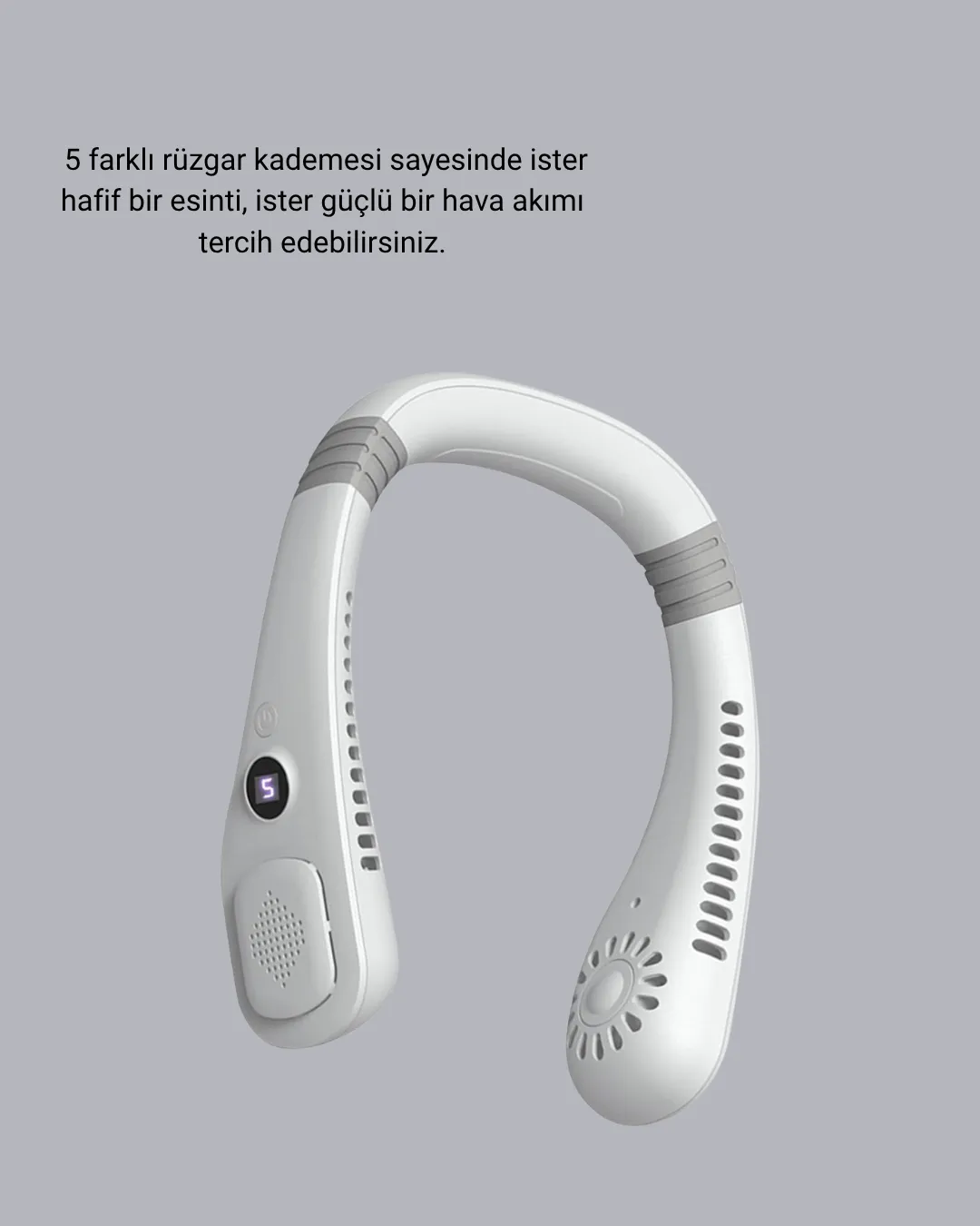 Taşınabilir Boyun Fanı Sessiz Çalışma ve USB Şarj Özellikli