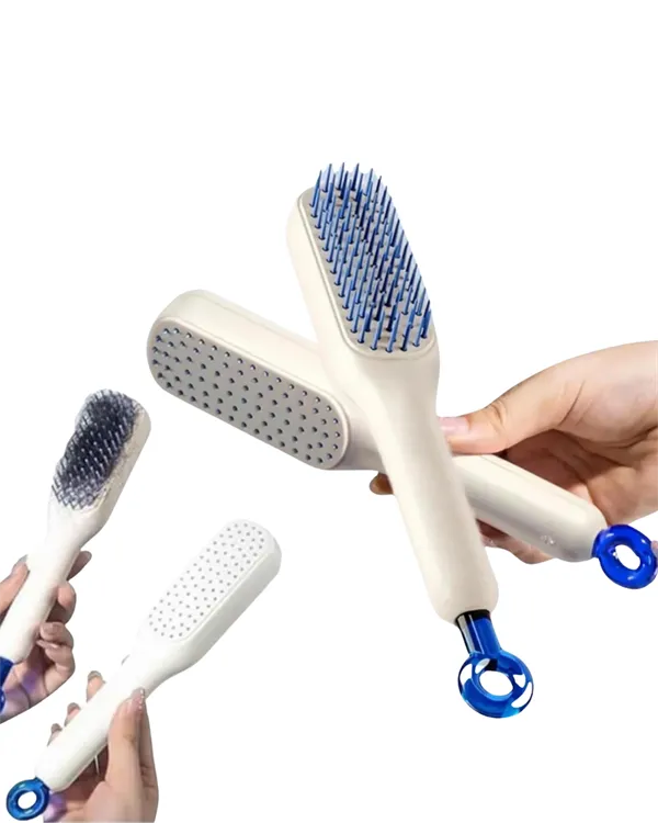 Otomatik Temizlenen Ergonomik Saç Tarağı – Masaj Başlıklı