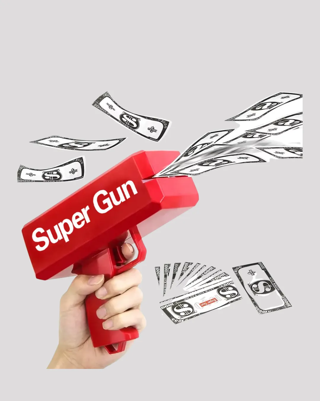 Dolar Boyutunda Kâğıt Atışı Yapan Pil ile Çalışan Oyuncak Tabanca