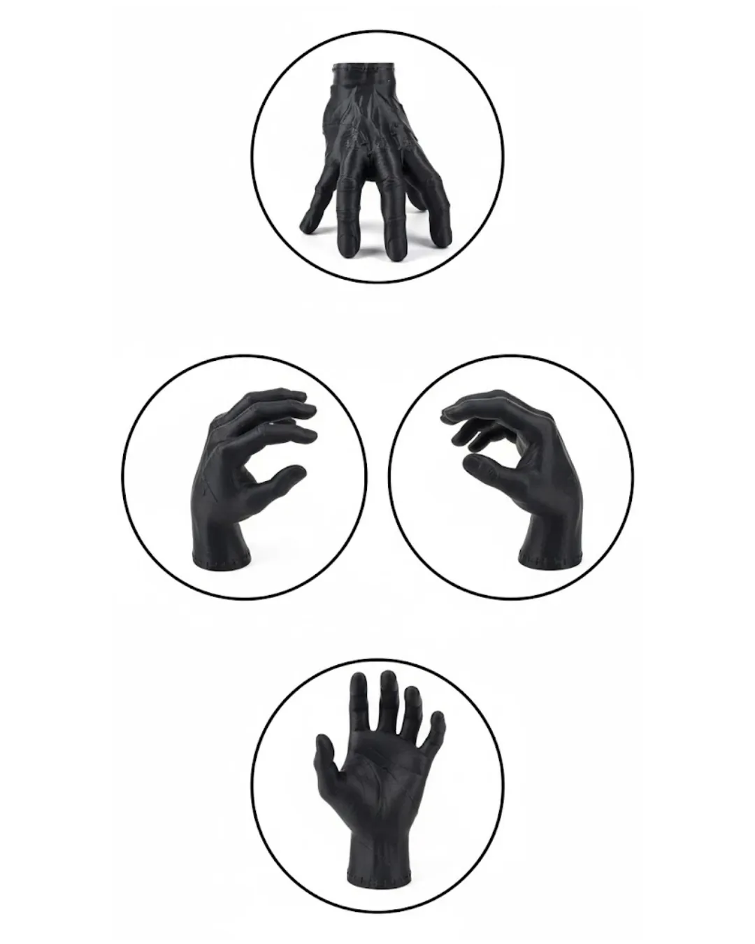 3D Dekoratif Siyah El Obje 17x16 cm Gotik ve Modern Aksesuar