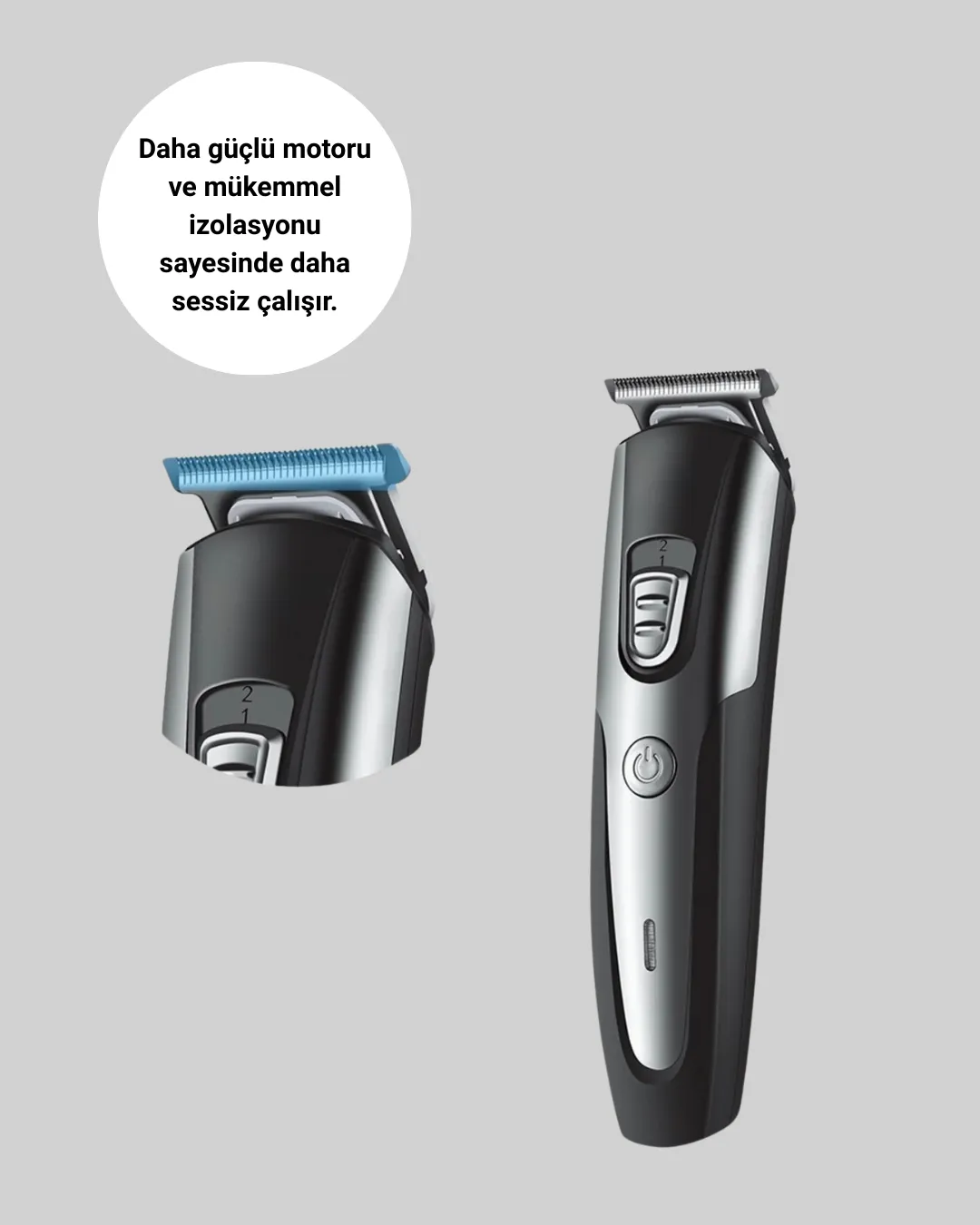 Şarjlı Saç Sakal Kesim Makinesi Detaylı Kesim İçin Hassas Başlıklı