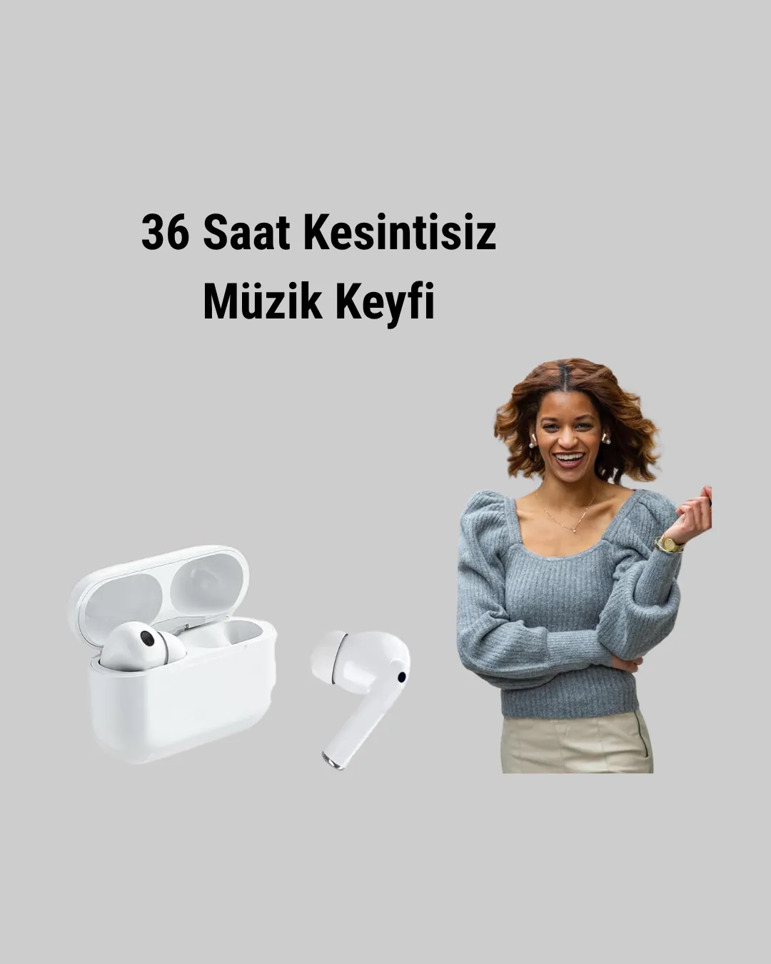 Gürültü Engelleme Özellikli Kablosuz Bluetooth Kulaklık –  Type-C Hızlı Şarj