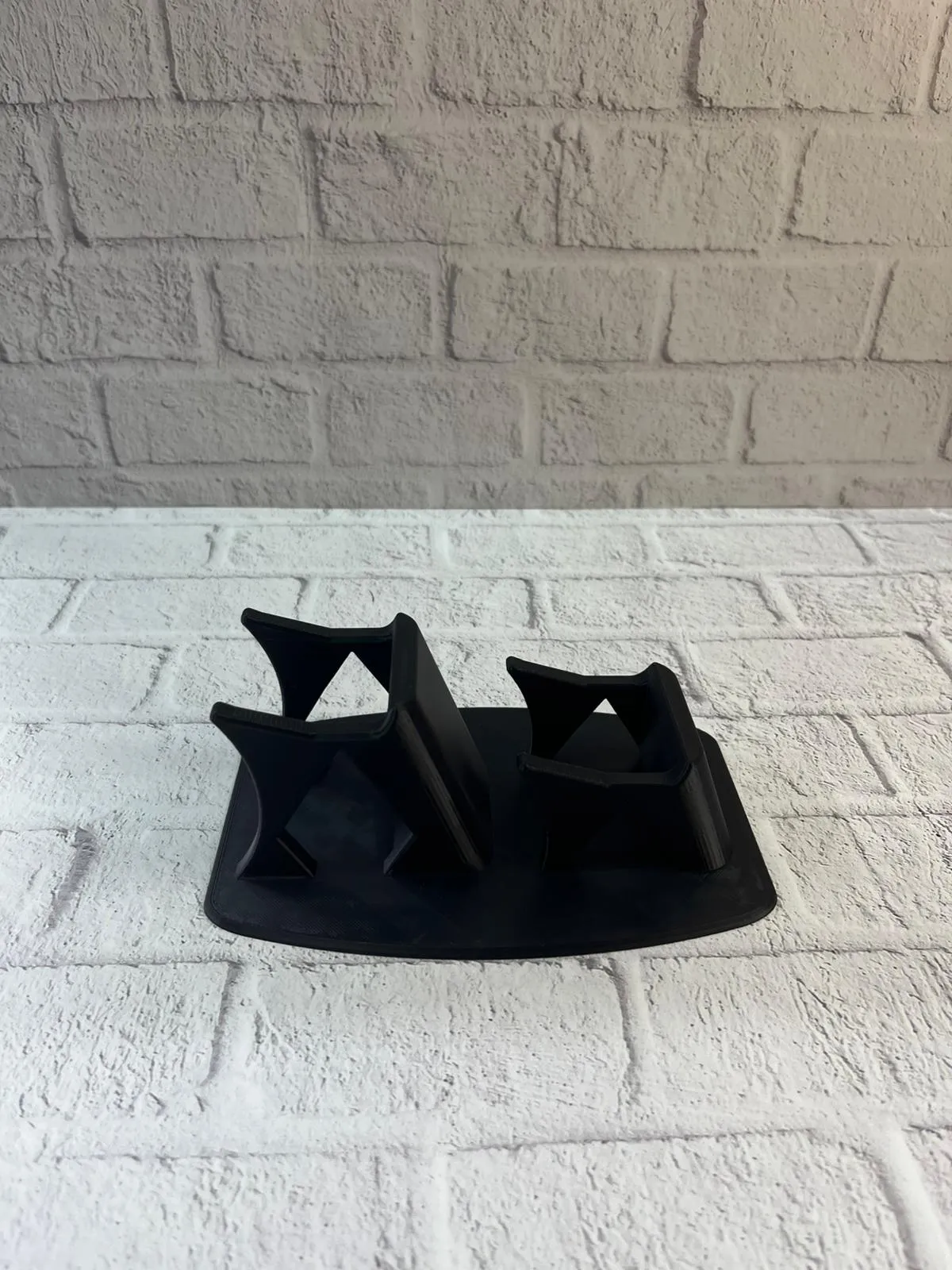 Dekoratif Siyah İkili Gamepad Standı 7x18 cm