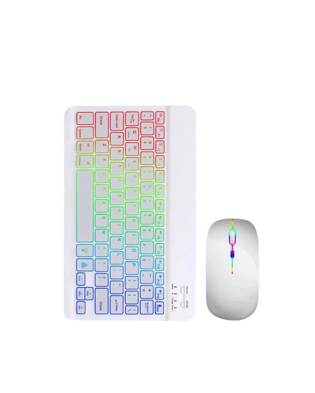 Bluetooth Klavye Mouse Seti Aydınlatmalı Türkçe Q Ergonomik Tasarım