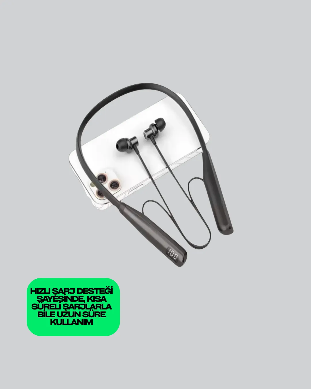 Y12 Bluetooth Kablosuz Kulaklık – LCD Pil Ekranı, Kompozit Diyafram, Dokunmatik Panel