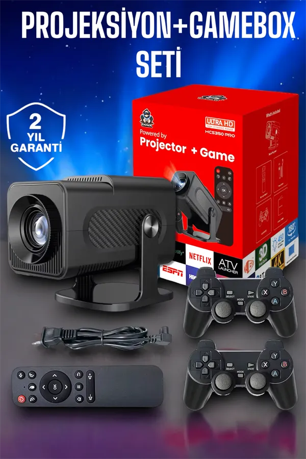 Bluetooth ve Yüksek Çözünürlükle Donatılmış Kompakt Projeksiyon Cihazı