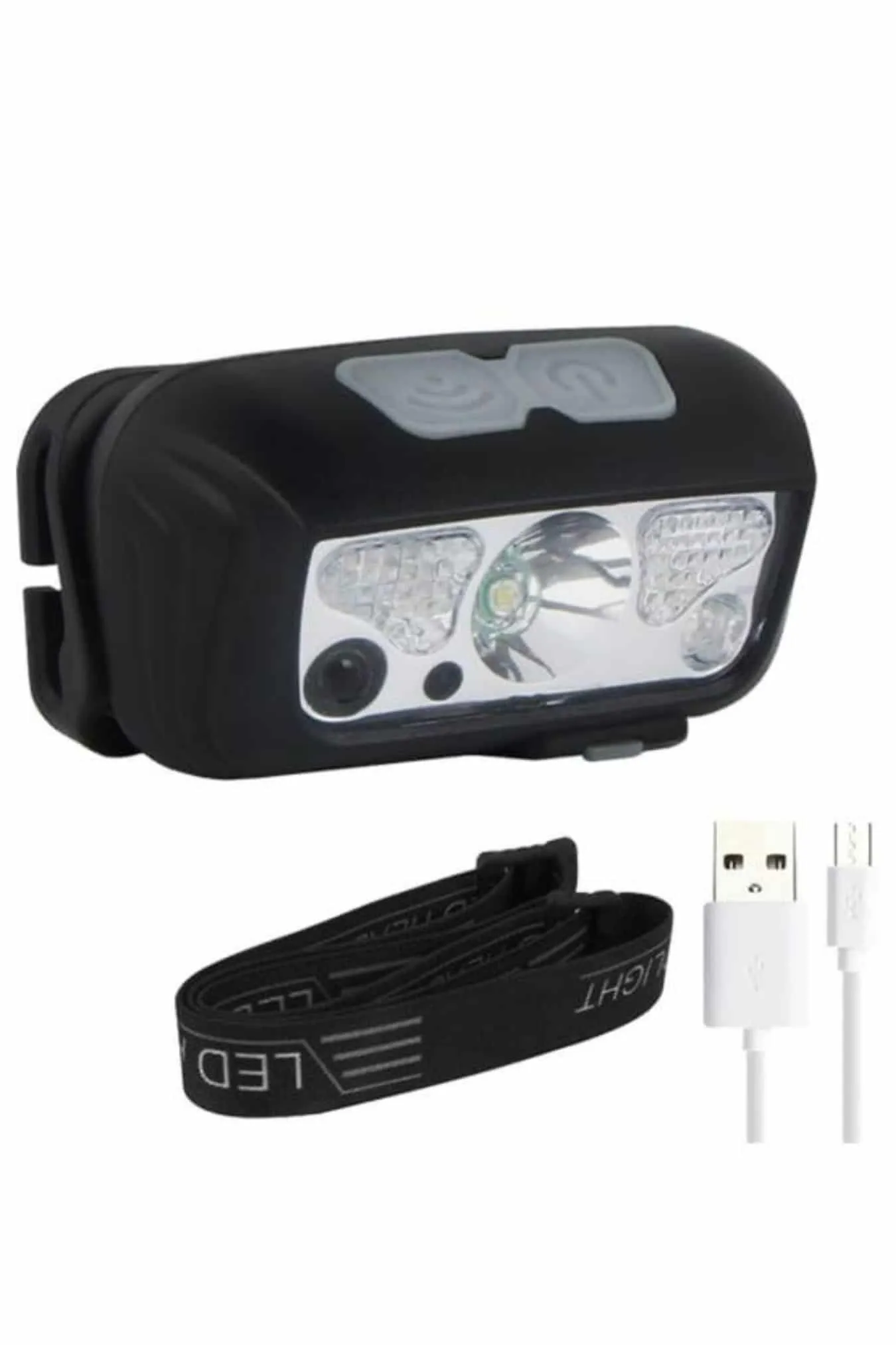 Kamp Lambası Kafa Feneri Kafa Lambası Ayarlanabilir Sensörlü Şarjlı