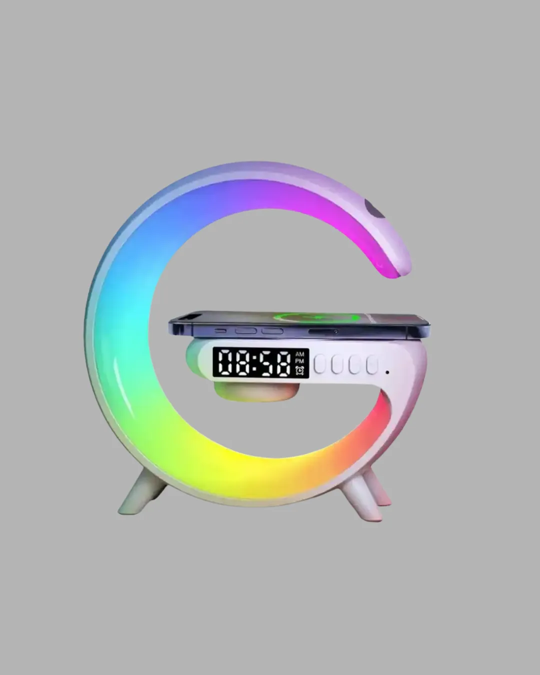 Akıllı Uyku Lambası Gündoğumu Alarmı Kablosuz Şarj ve Müzik Çalar