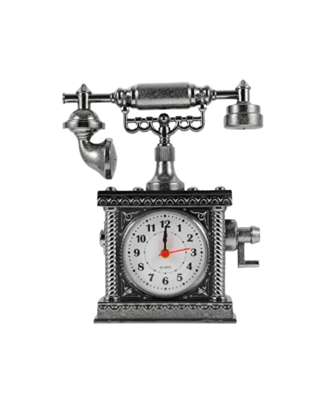 Klasik Telefon Görünümlü Masaüstü Saat ve Alarm