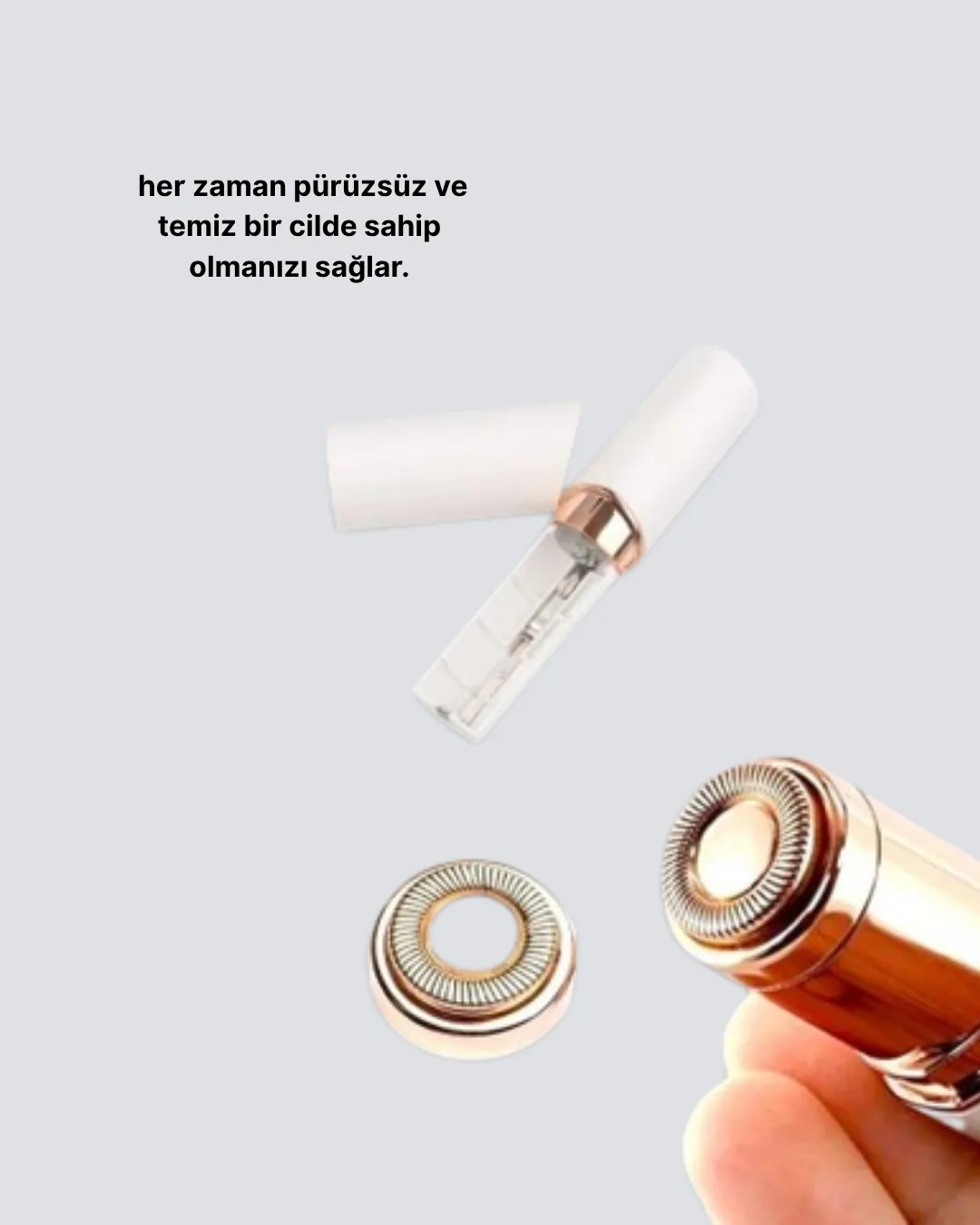 Kadınlar İçin Yüz ve Kaş Epilatörü – Hassas Cilt Dostu, Pil ile Çalışan, Taşınabilir ve Şık Tasarım