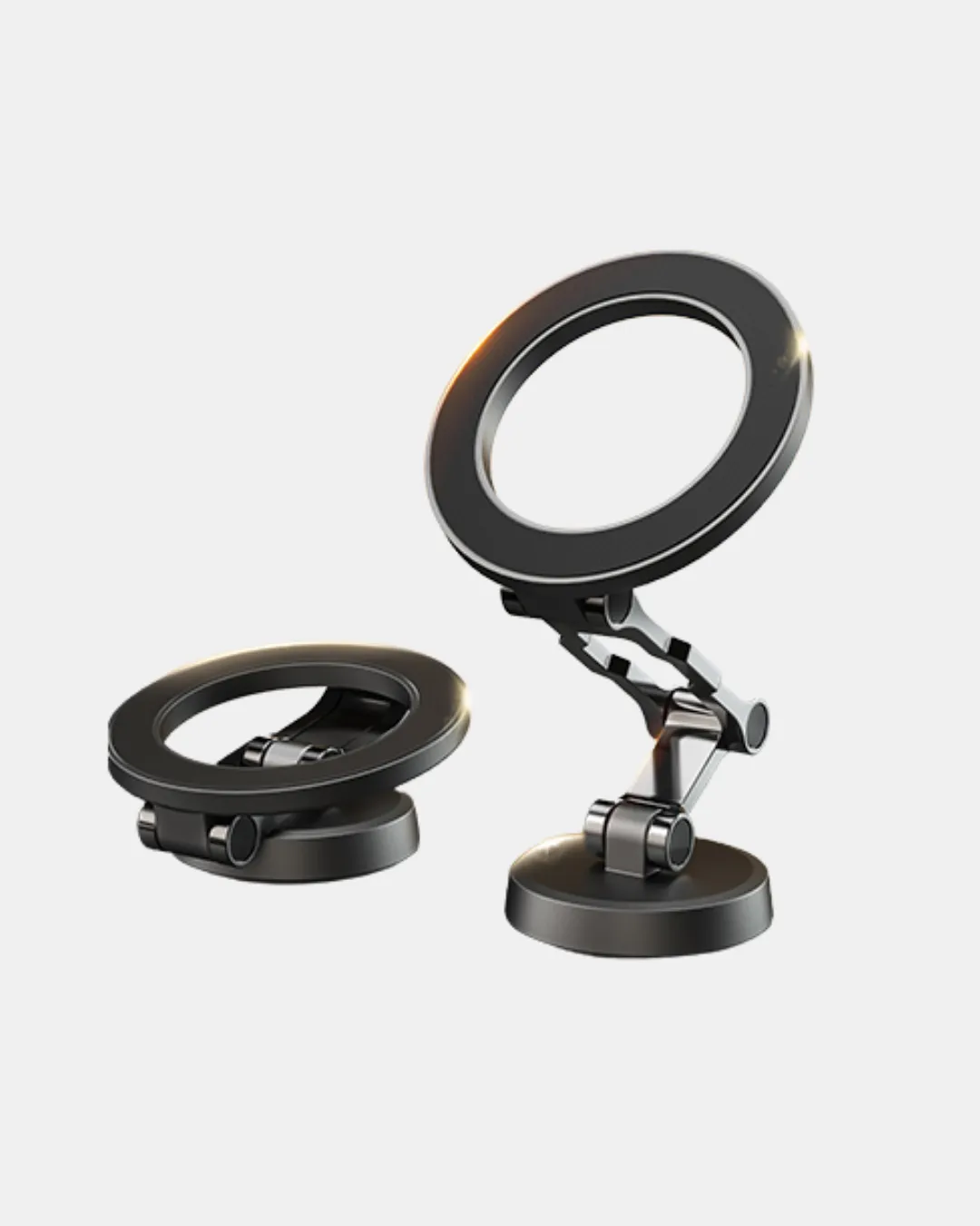 Katlanır Manyetik Araç İçi Telefon Tutucu – 360° Dönebilen, MagSafe Uyumlu, Güçlü Mıknatıslı Tasarım
