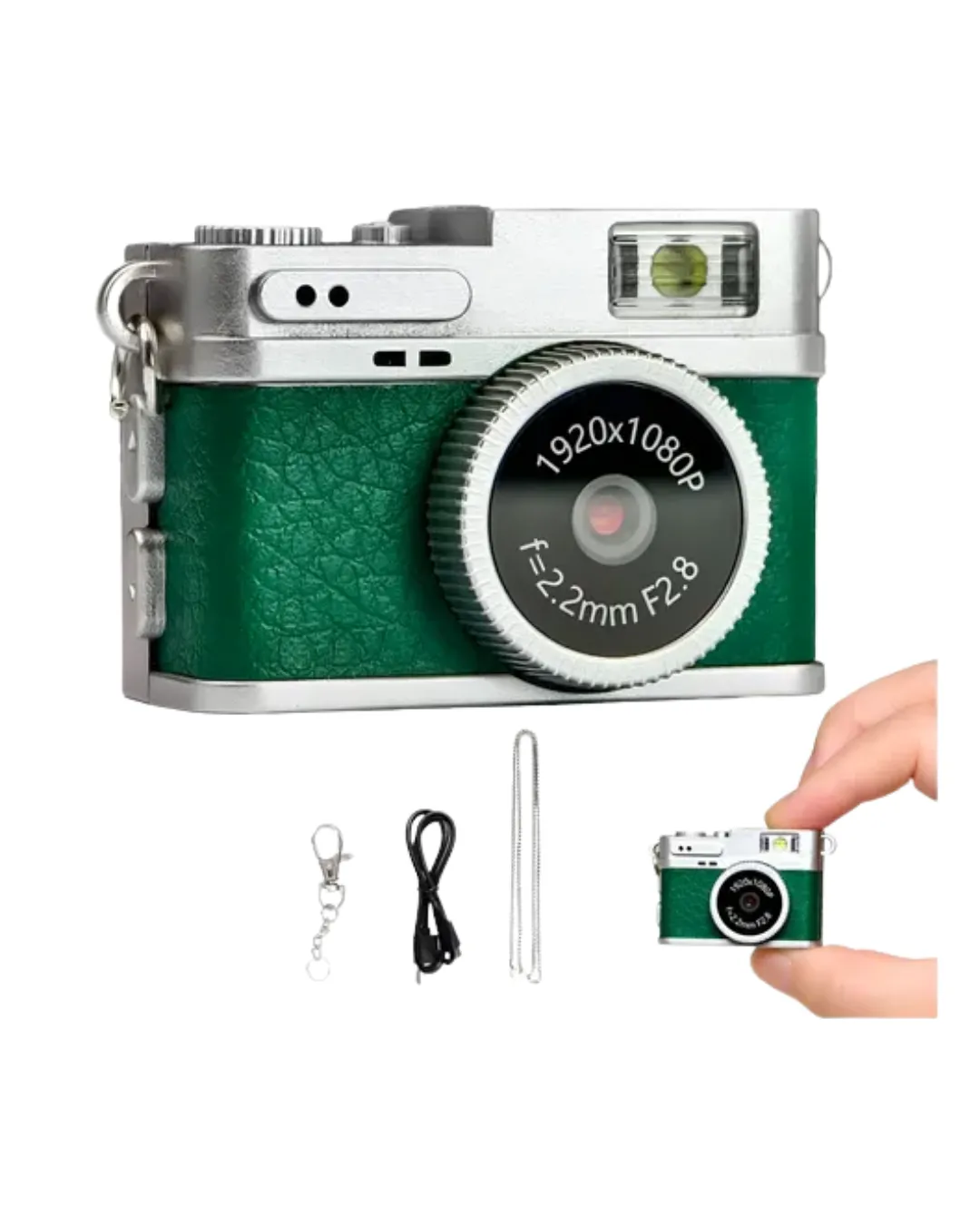 Taşınabilir Mini Dijital Kamera 1080P HD Video ve Fotoğraf Çekim