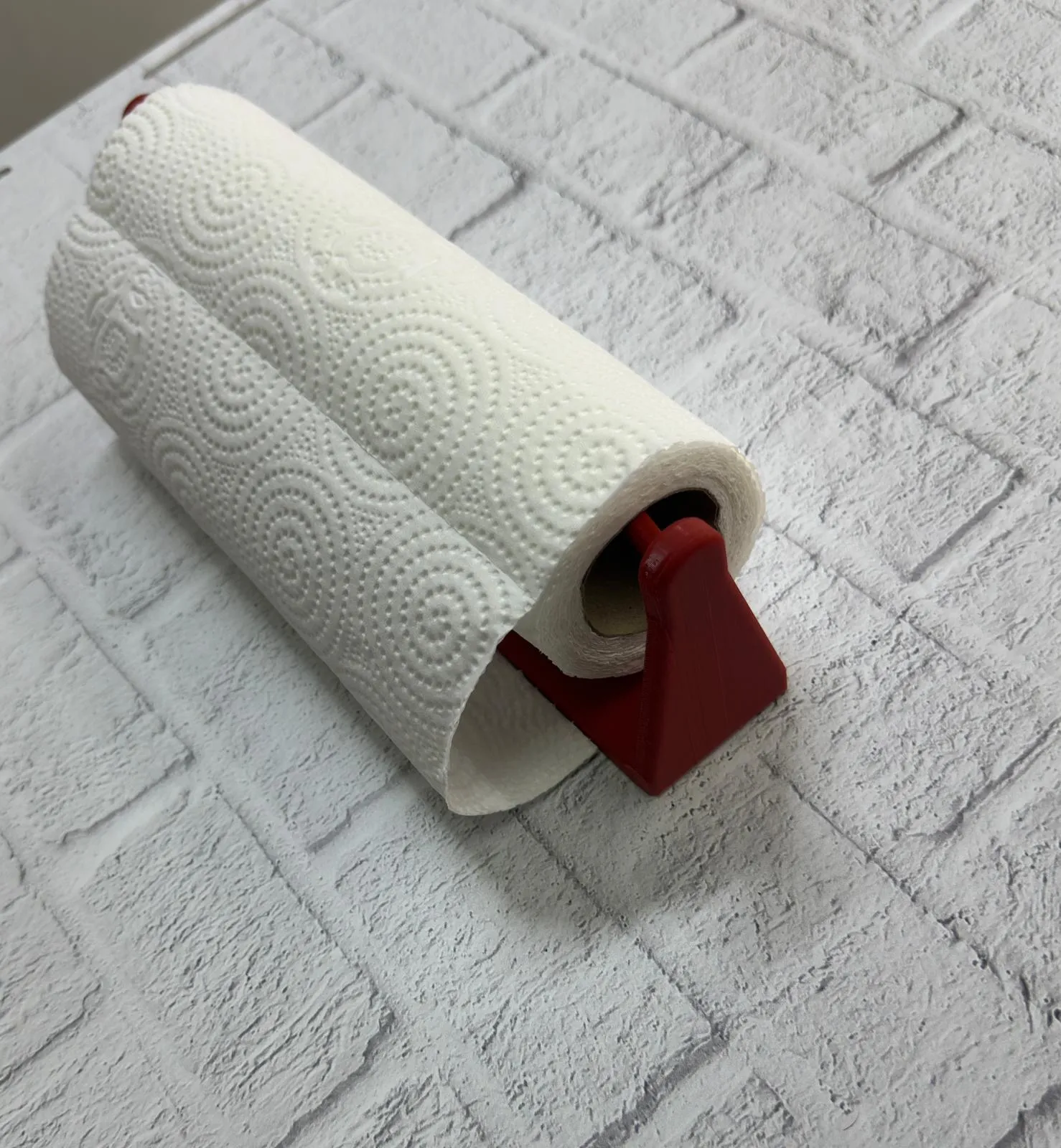 Kırmızı Peçete Tutucu Dayanıklı Duvar Tipi Kağıt Havlu Askısı