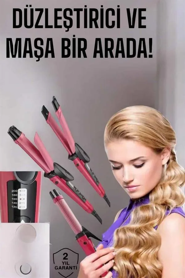Saç Şekillendirici Düzleştirici Ve Maşa Isı Ayarlı