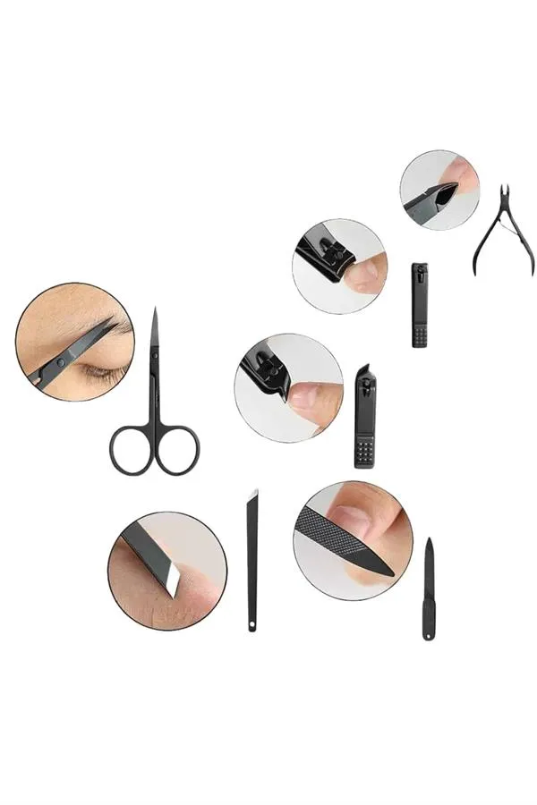 17 Parça Manikür Seti El ve Ayak Bakımı Törpü Cımbız Tırnak Temizleme