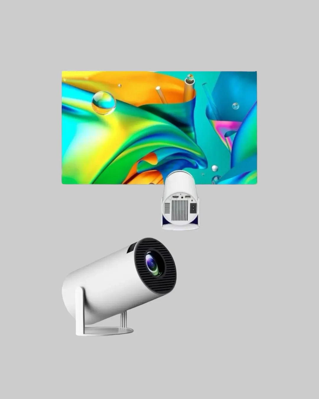 4K Destekli Full HD Projeksiyon Cihazı – 130 inç Geniş Ekran, WiFi ve HDMI Bağlantılı