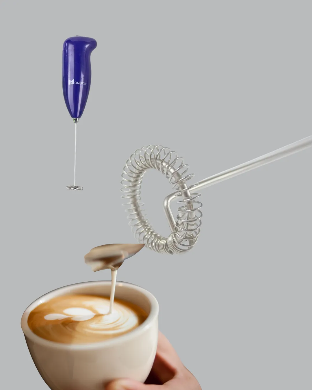 Portatif Kahve Köpürtücü – Latte, Cappuccino, Milkshake ve Puding Yapıcı