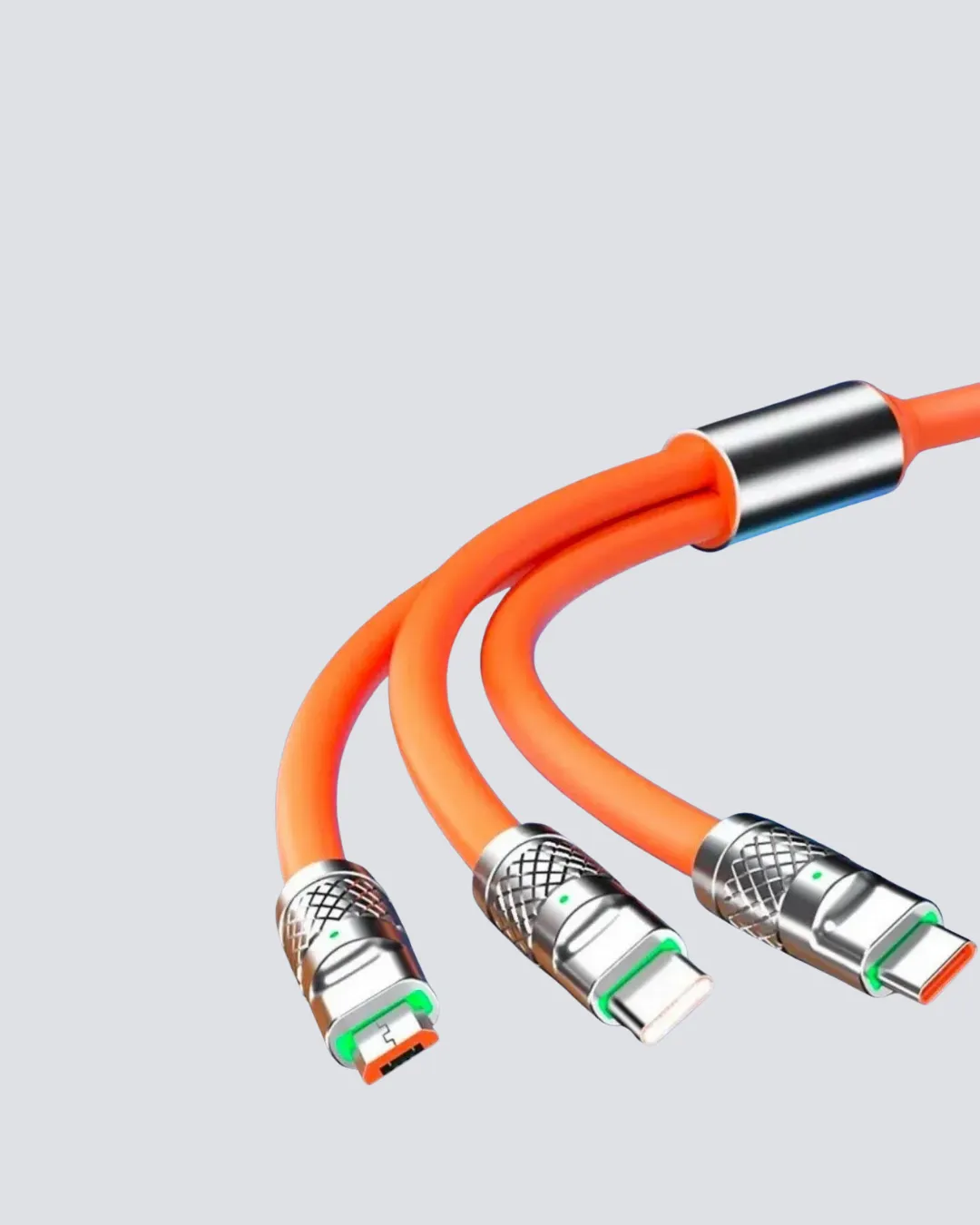 ÜÇLÜ Şarj Kablosu – Yüksek Hızlı, Dayanıklı ve Uzun Ömürlü