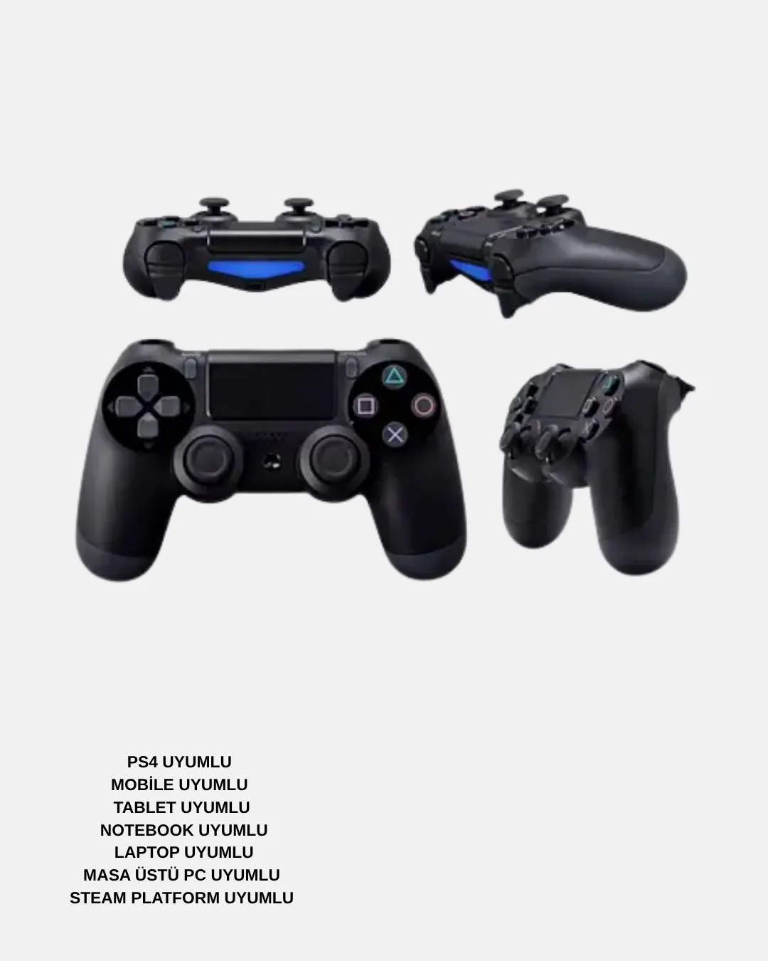 Bluetooth Oyun Kolu – Titreşimli, PS4, Steam, PC, Mobil ve Tablet Uyumlu