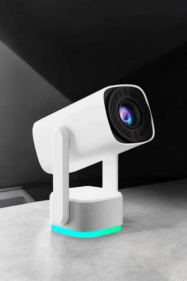 Şarjlı Projeksiyon Oyun Sinema Projektörü 4K HD Görüntü Kaliteli