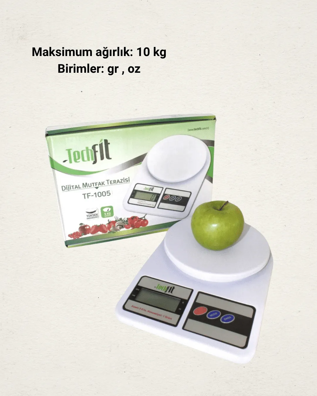 10 Kg Kapasiteli LCD Ekranlı Dijital Mutfak Tartıs