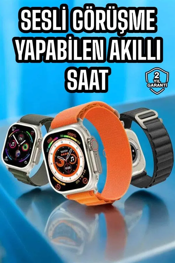 Yeni Nesil Akıllı Saat Nabız Ölçer Sağlık Ölçer ve Kalori Ölçer Uyku Takibi NFC Özelliği