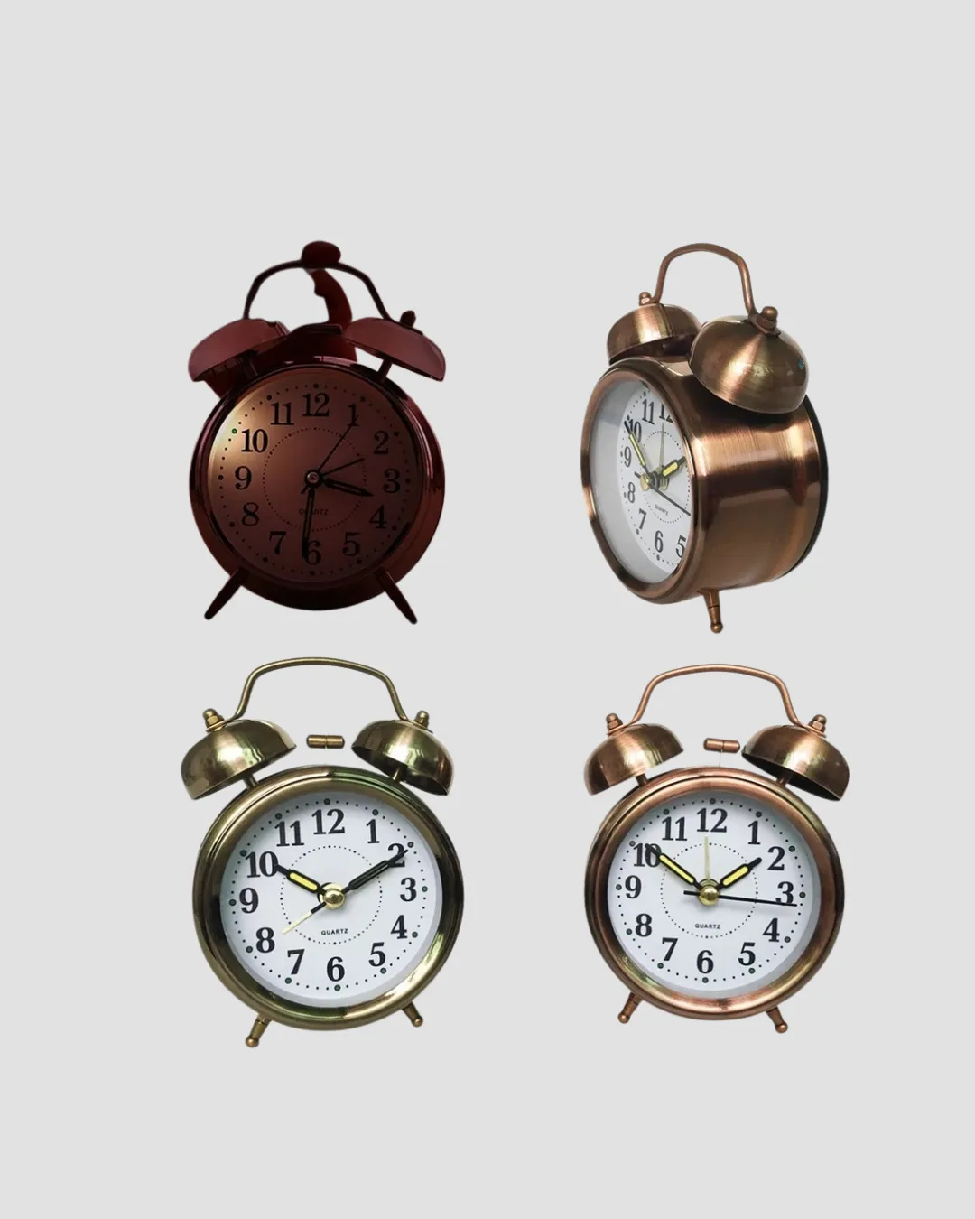 Bronz Metal Masa Saati