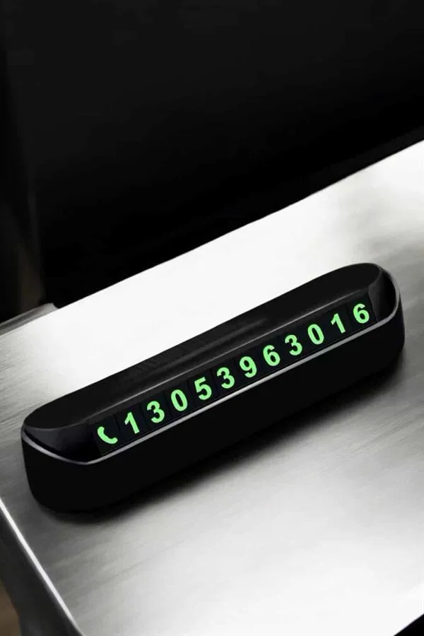 Araba Park Numaratörü Araç İçi Numaralık Değiştirilebilir Çevirmeli Mini