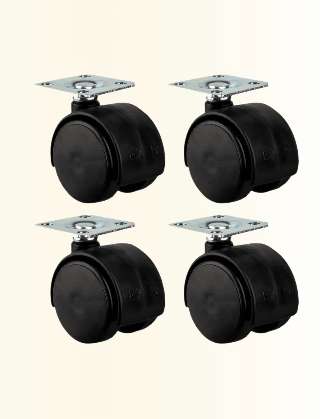 Halı ve Beton Uyumlu Kilitsiz Mobilya Tekerleği 4’lü