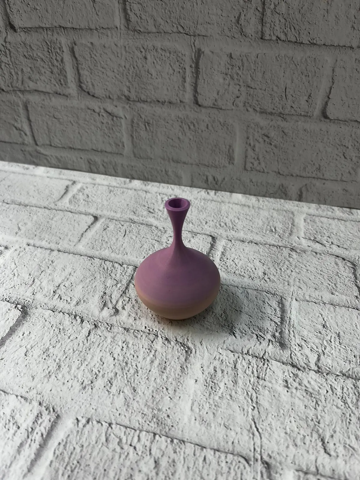 Mini Rainbow Dekoratif Vazo 8 cm Renk Geçişli Modern Tasarım