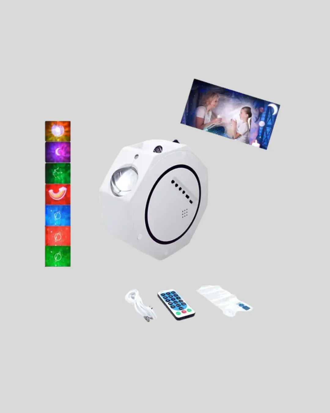 Çok Modlu Yıldız ve Okyanus Efektli Gece Işığı Projektörü