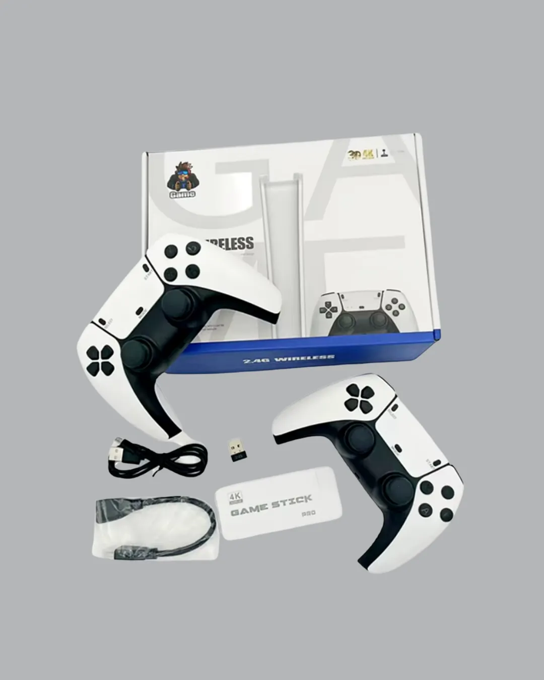 HDMI Çıkışlı Kablosuz 2 Kollu 4K Retro Oyun Kutusu