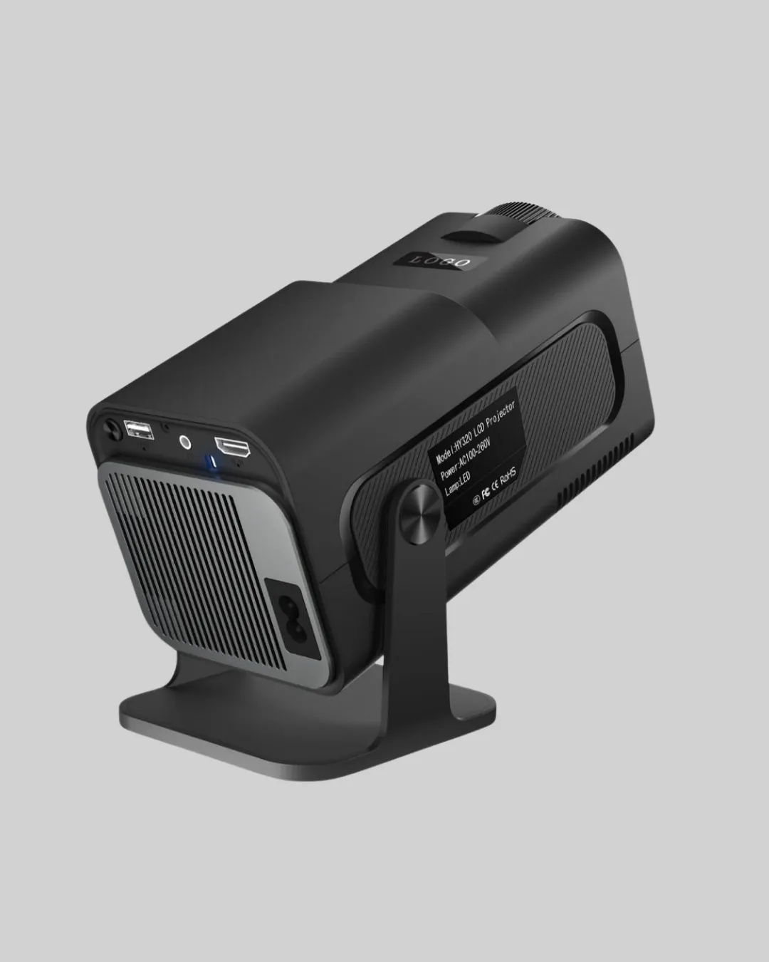 Akıllı Projeksiyon Cihazı HDMI USB Bağlantılı Taşınabilir Enerji Tasarruflu