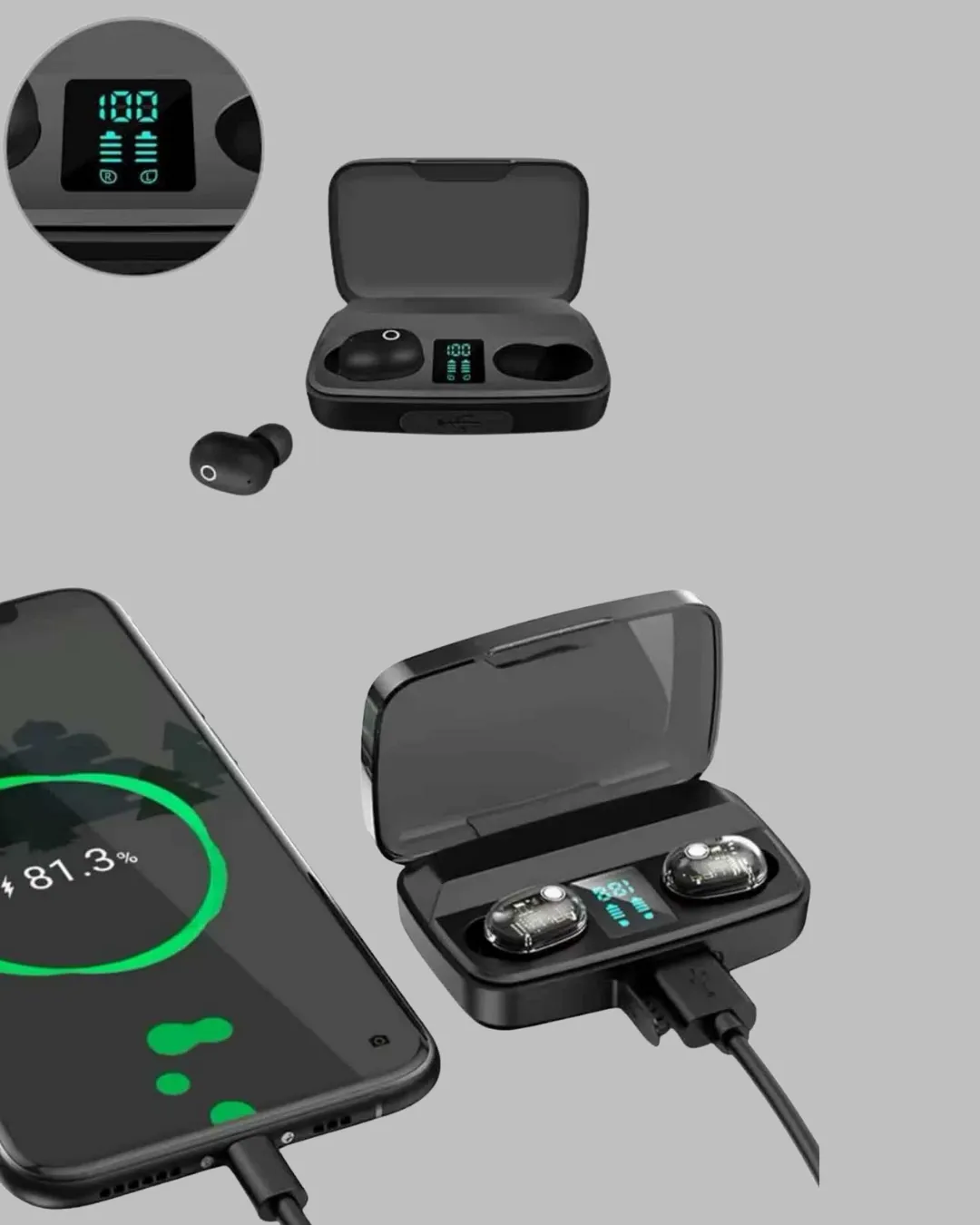 22 Kez Şarj İmkanı Sunan A10s TWS Bluetooth Stereo Kulaklık