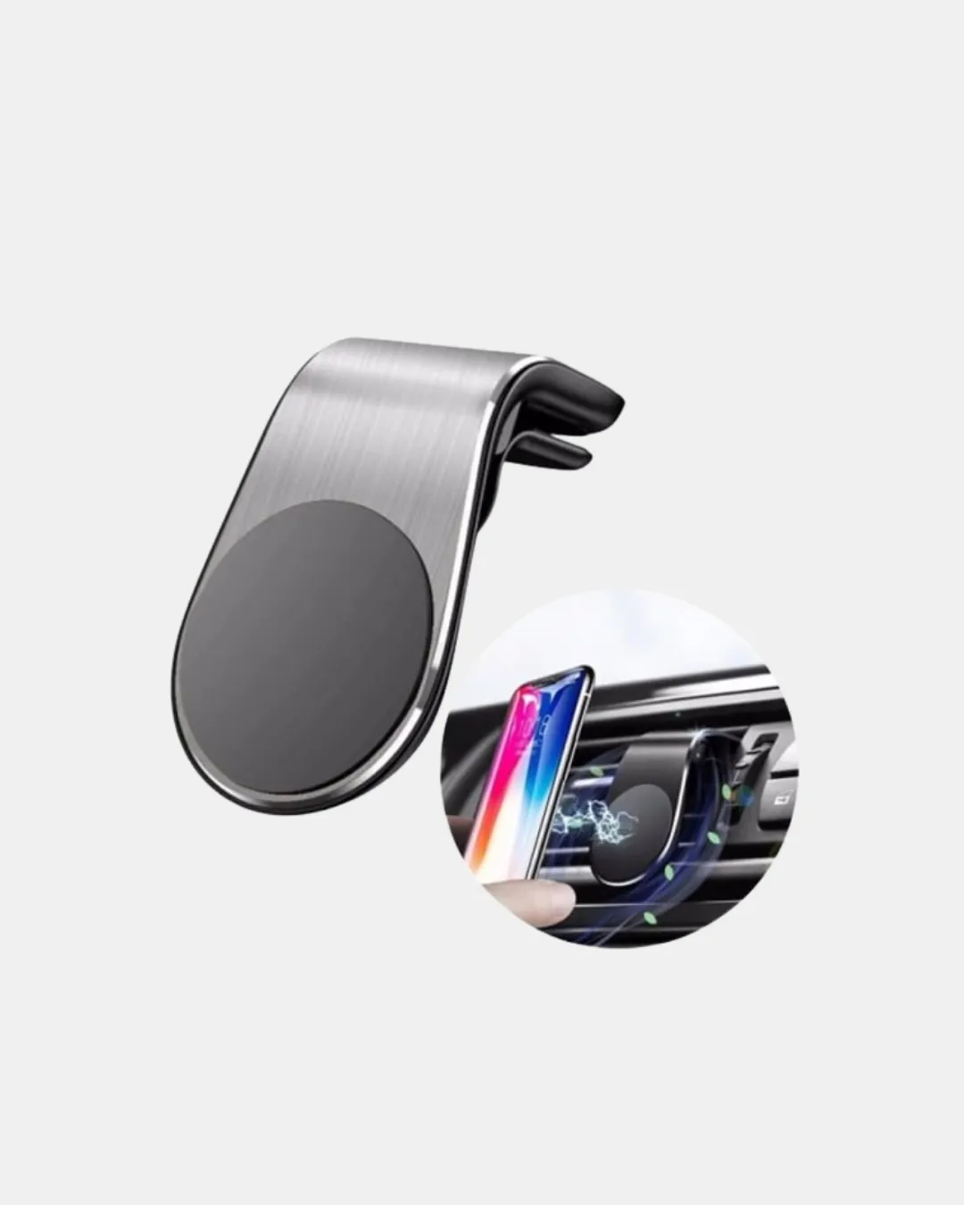 Araç İçi Manyetik Telefon Tutucu Güçlü Klipsli ve 360 Derece Ayarlanabilir