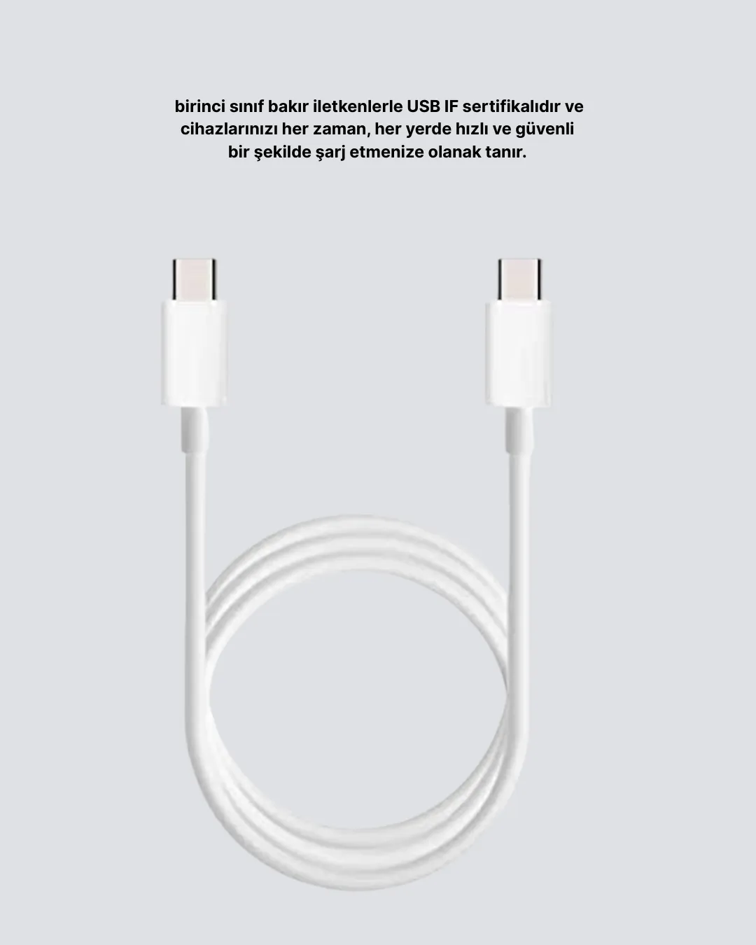 Dayanıklı Dış Kaplamalı 30W 5.0A Type-C Hızlı Şarj ve Data Kablosu