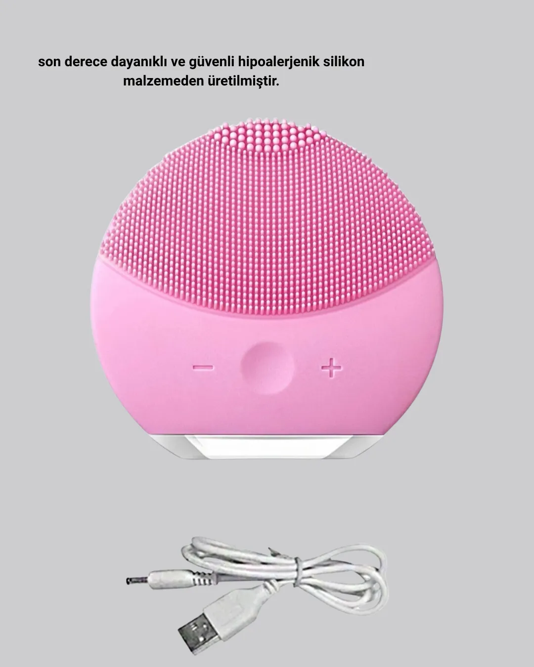 Taşınabilir Silikon Masaj Aleti – Derin Temizlik, Yüz ve El Kullanımına Uygun