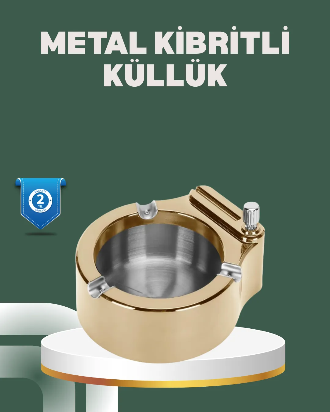 Yeniden Doldurulabilir Çakmaklı Küllük Dayanıklı Yapı