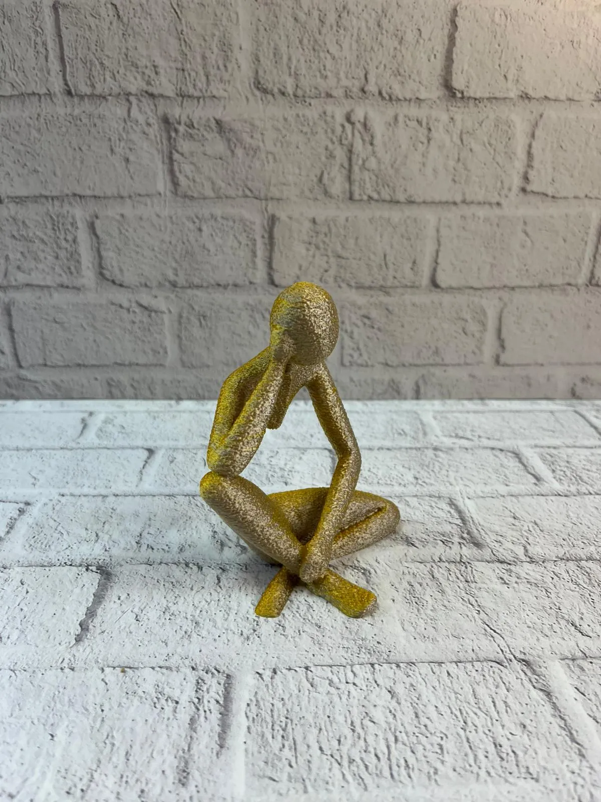 DEKORATİF İNSAN FİGÜRÜ SARI