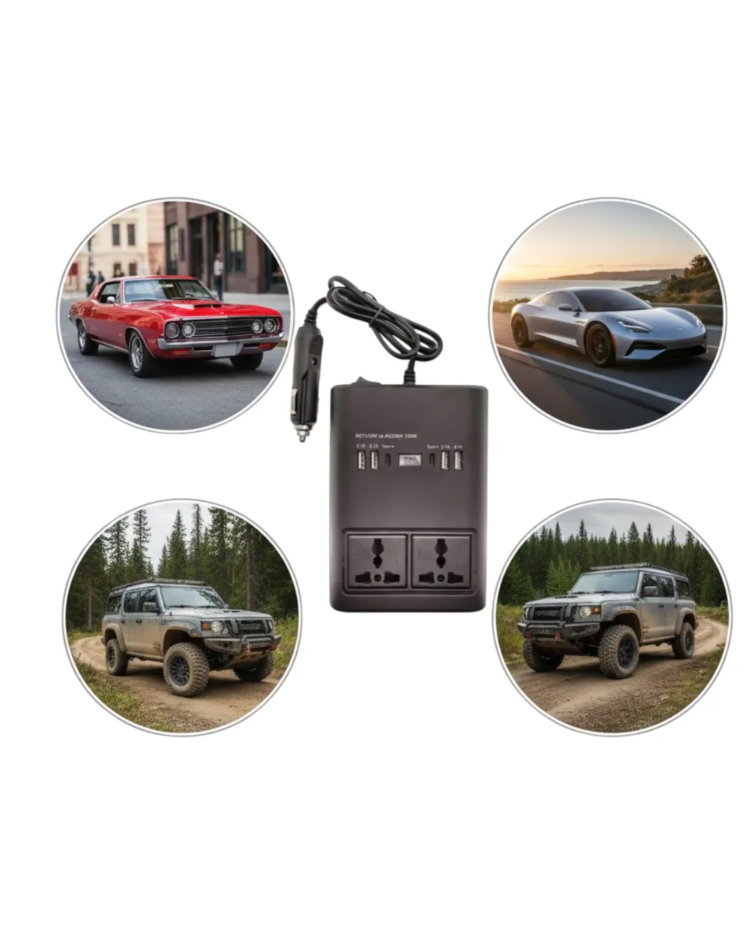 G25 Araç Çakmak Girişli Güç İnvertörü