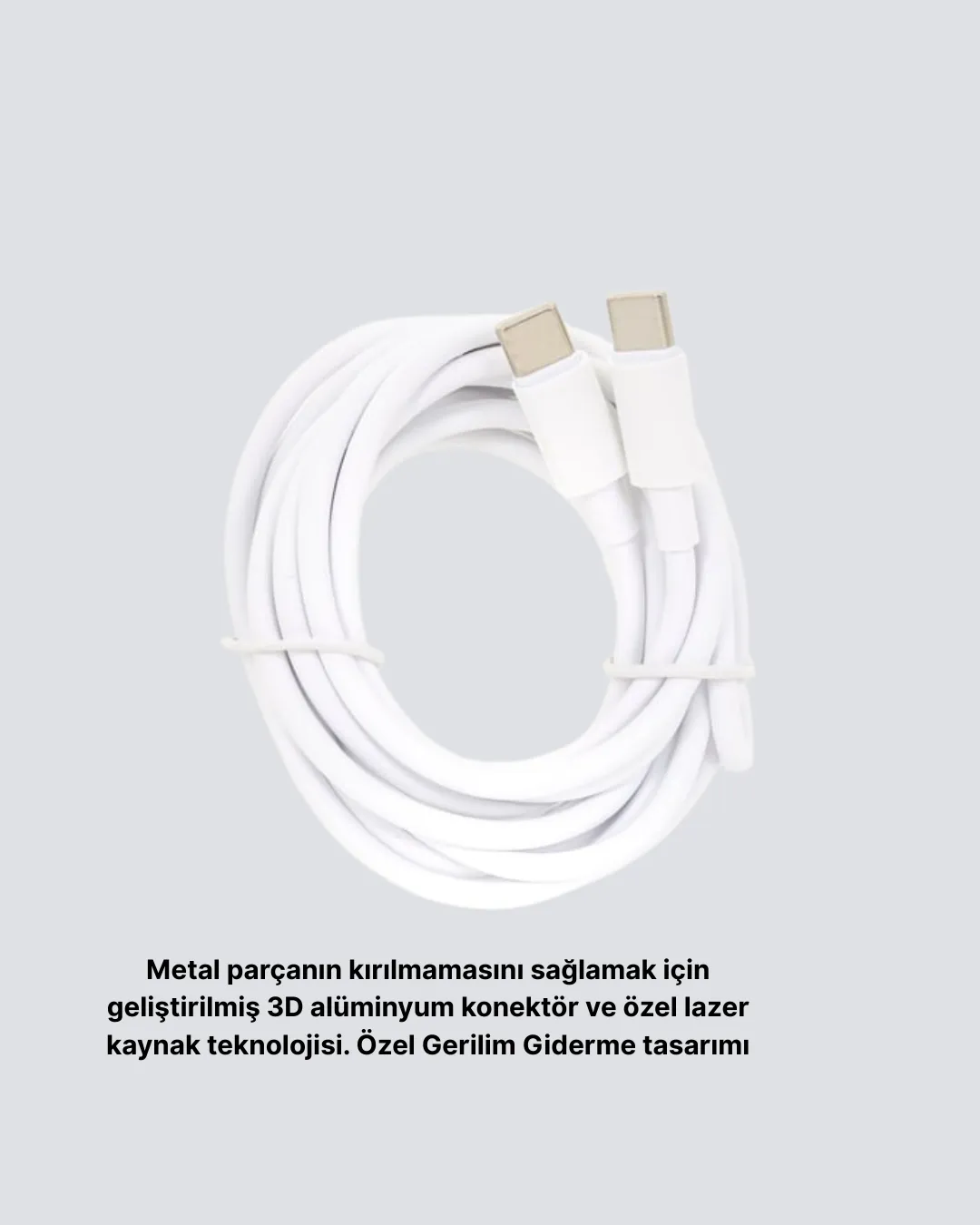 Dayanıklı Dış Kaplamalı 30W 5.0A Type-C Hızlı Şarj ve Data Kablosu