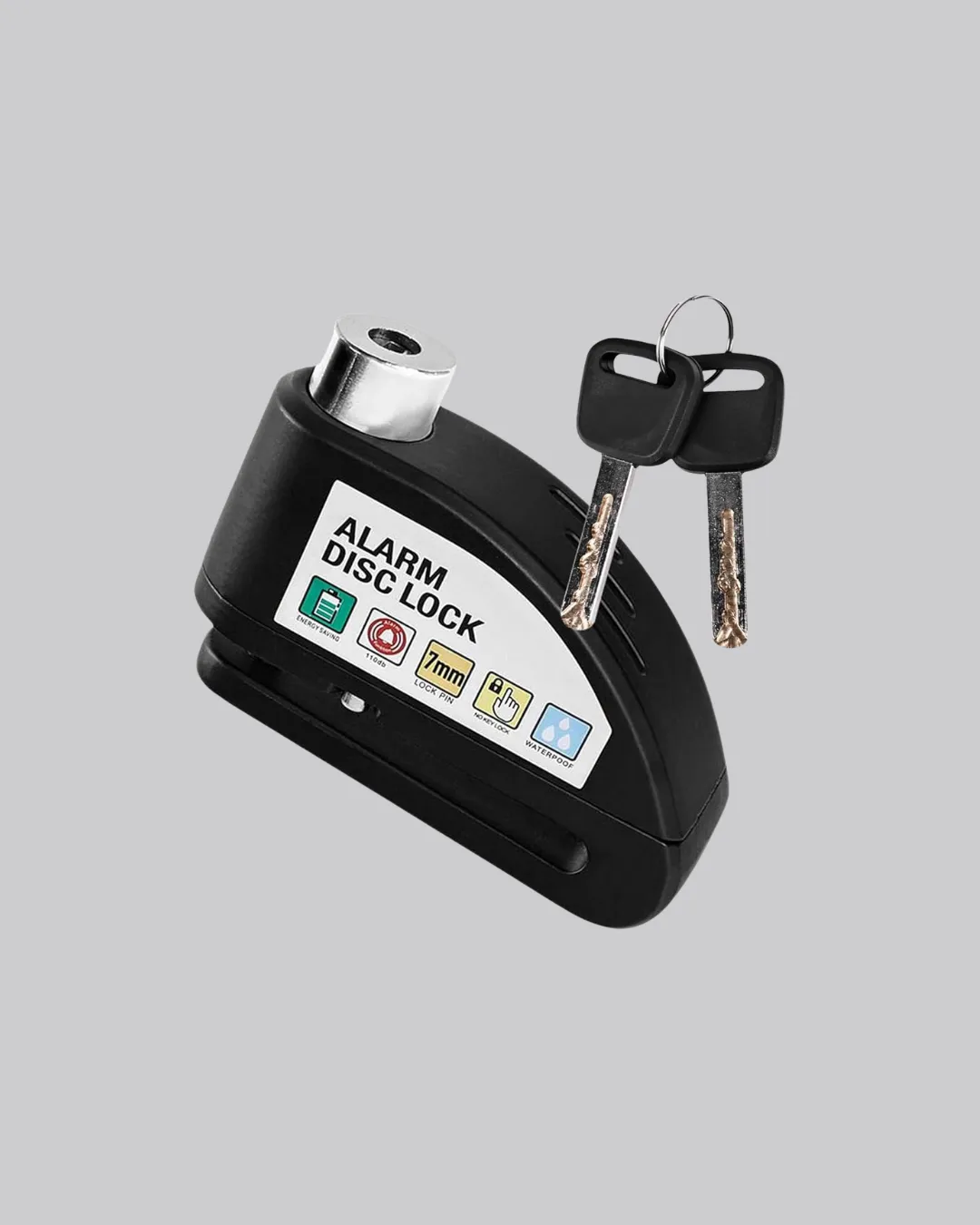 Anti Hırsızlık 110 dB Alarm Disk Fren Kilidi Suya Dayanıklı Çelik Güvenlik Kilidi