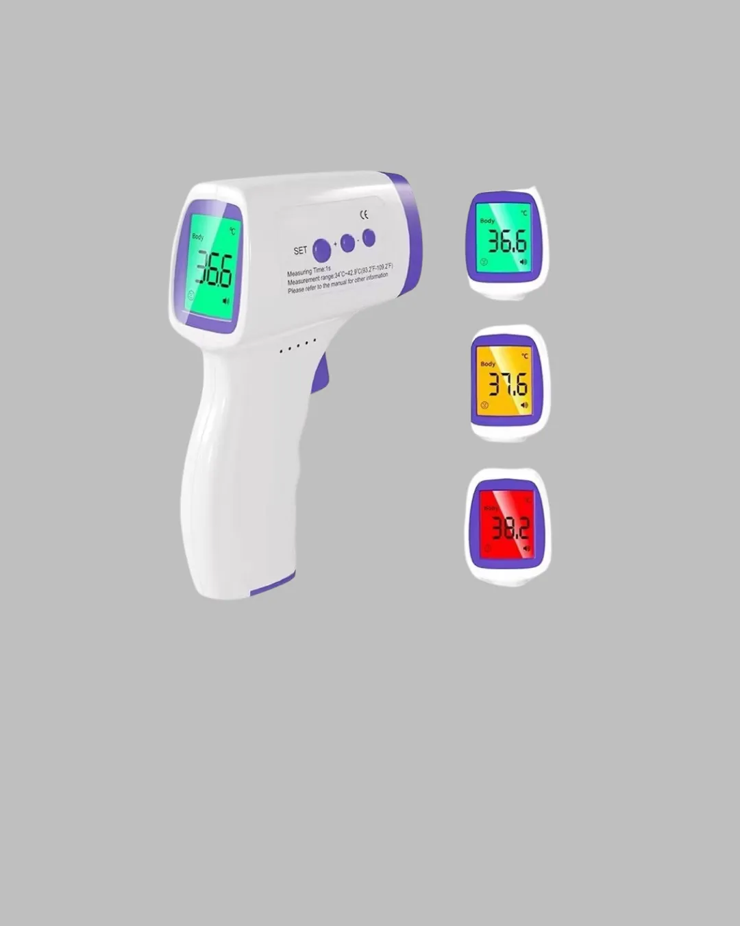 Temassız Ateş Ölçer Dijital Kızılötesi Termometre Hızlı Ölçüm