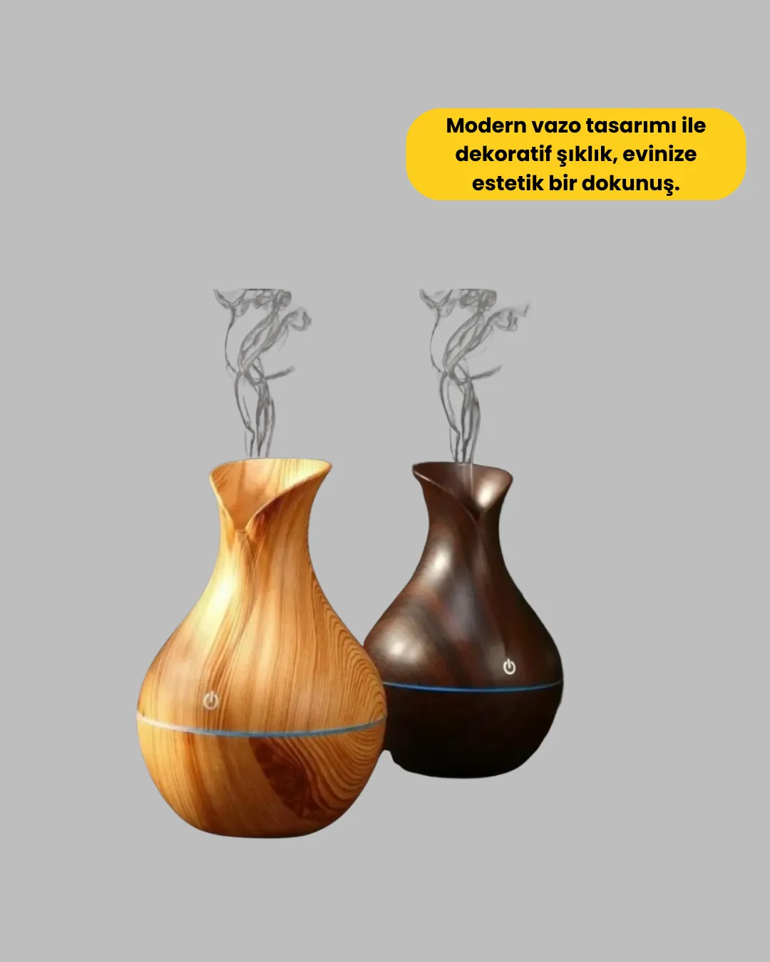 Led Işıklı Ultrasonik Oda Nemlendirici ve Uçucu Yağ Difüzörü