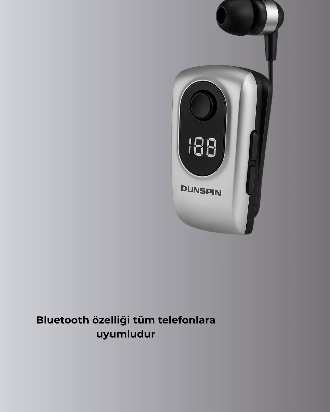 Dijital Ekranlı Bluetooth Kulaklık – Titreşimli Bildirim, 25 Saat Kullanım