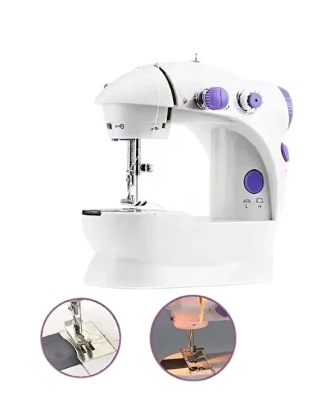 Ev Tipi Mini Dikiş Makinesi Ayarlanabilir Hız ve Işıklı