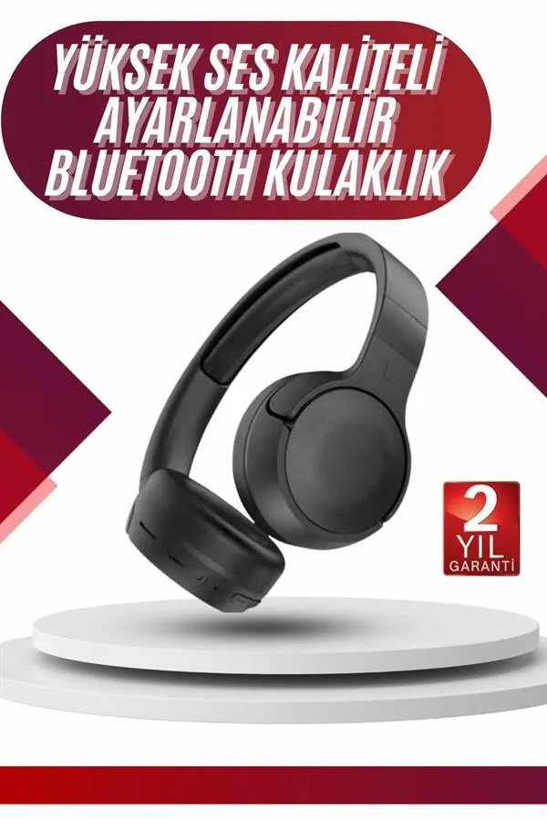 Yeni Nesil Kulak Üstü Bluetooth Kulaklık Type-C Girişli Yüksek Ses Kaliteli